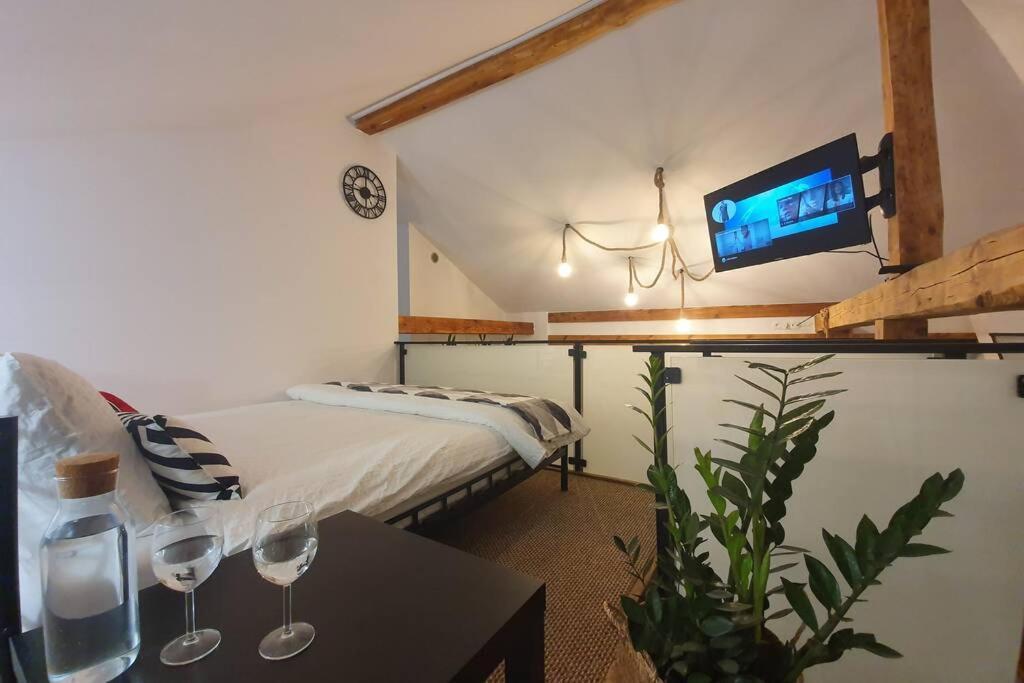 Ferienwohnung Koci Dom Loft Groß Salze Exterior foto